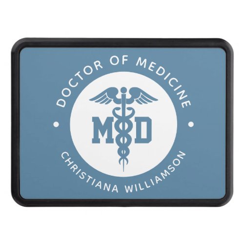 Custom MD Doctor of Medicine Doctor Graduation Hitch Cover