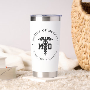Custom MD Doctor of Medicine Doctor Graduation Insulated Tumbler