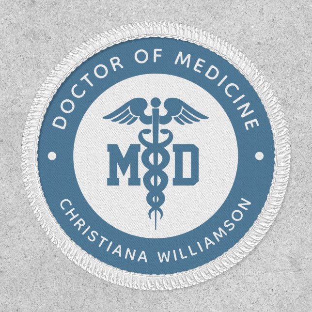 Custom MD Doctor of Medicine Doctor Graduation Patch (Front)