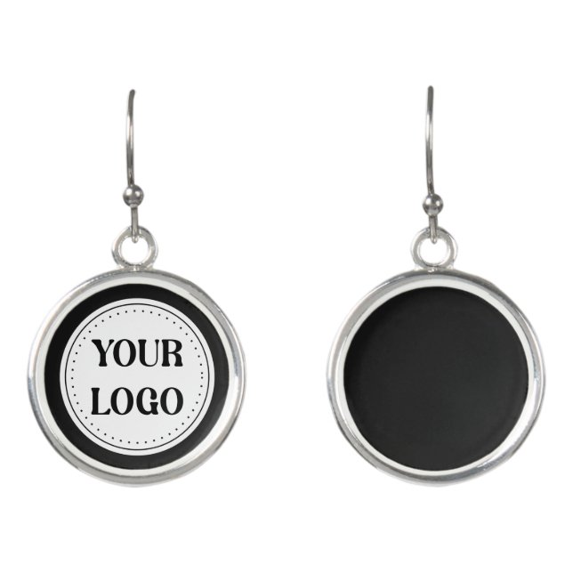 Custom, meaningful, elegant & everlasting button earrings (Front)