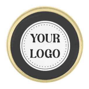 Custom, meaningful, elegant & everlasting button gold finish lapel pin