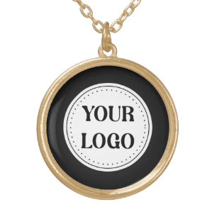 Custom, meaningful, elegant & everlasting button gold plated necklace