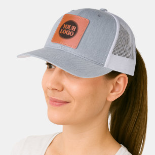 Custom, meaningful, elegant & everlasting button leather patch hat