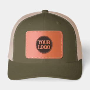 Custom, meaningful, elegant & everlasting button leather patch hat