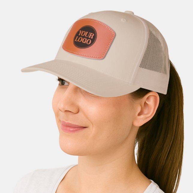 Custom, meaningful, elegant & everlasting button leather patch hat (Female)