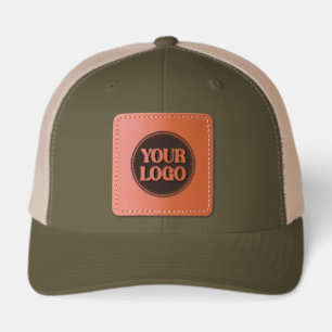Custom, meaningful, elegant & everlasting button leather patch hat