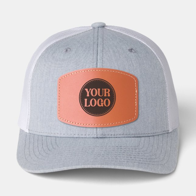 Custom, meaningful, elegant & everlasting button leather patch hat (Front)