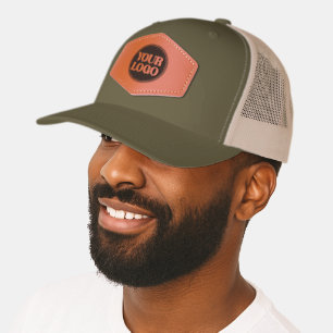Custom, meaningful, elegant & everlasting button leather patch hat