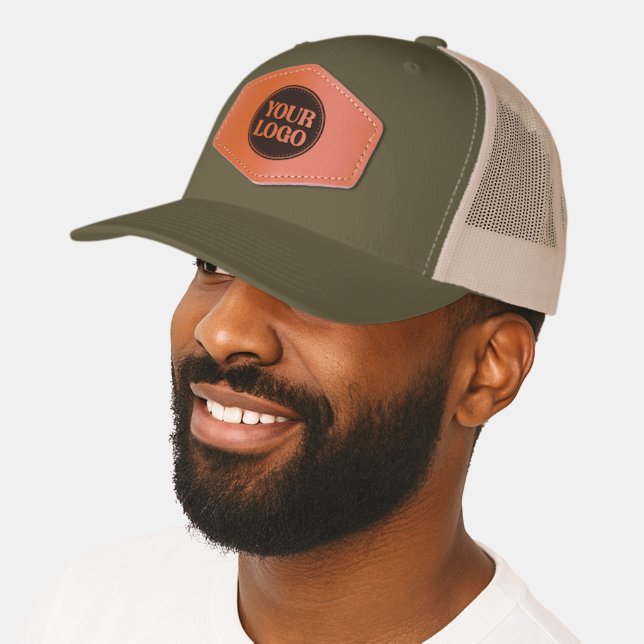 Custom, meaningful, elegant & everlasting button leather patch hat (Male)