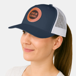 Custom, meaningful, elegant & everlasting button leather patch hat