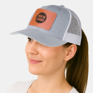 Custom, meaningful, elegant & everlasting button leather patch hat