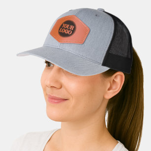 Custom, meaningful, elegant & everlasting button leather patch hat