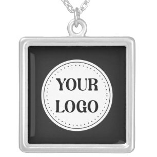 Custom, meaningful, elegant & everlasting button silver plated necklace