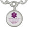 Custom Medical Alert Charm Purple