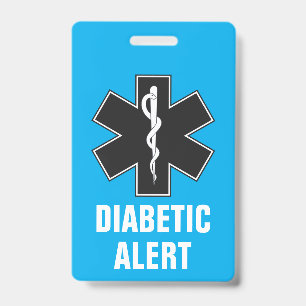 Custom Medical Alert ID & Diabetic Emergency Badge