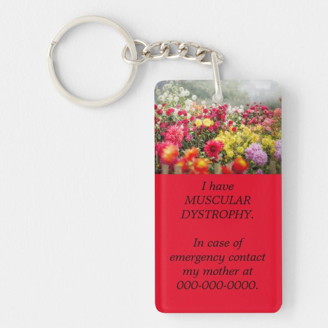 Custom Medical Alert Keychain (Front)