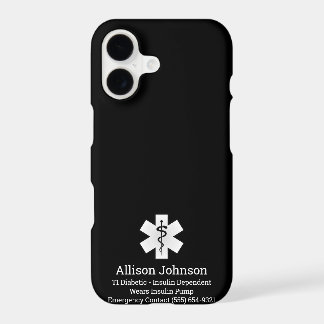 Custom Medical Alert Phone Case