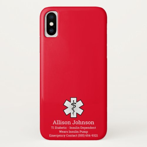 Custom Medical Alert Phone Case