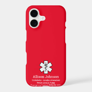 Custom Medical Alert Phone Case