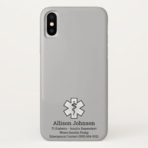 Custom Medical Alert Phone Case