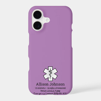 Custom Medical Alert Phone Case