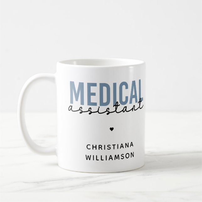 Custom Medical Assistant MA | Clinical Assistant Coffee Mug (Left)