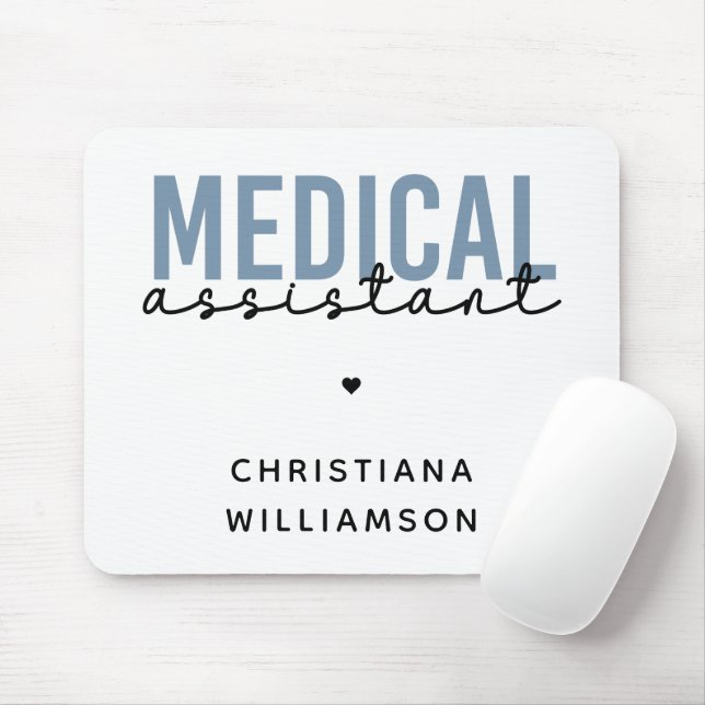 Custom Medical Assistant MA | Clinical Assistant Mouse Pad (With Mouse)