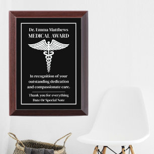 Custom Medical Award Plaque For Doctors And Nurses