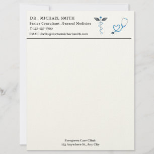 Custom Medical Doctor Letterhead