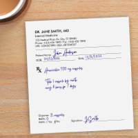 Custom Medical Doctor Physician RX Prescription