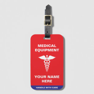 Custom Medical Handle with care Luggage Tag