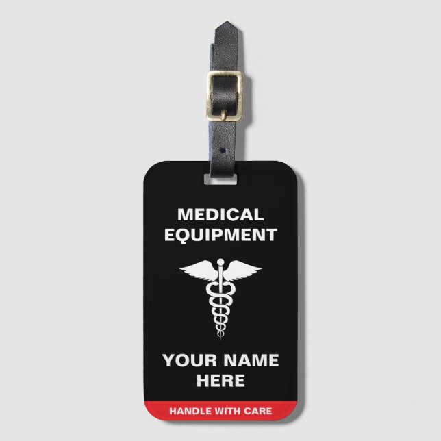 Custom Medical Handle with care Luggage Tag