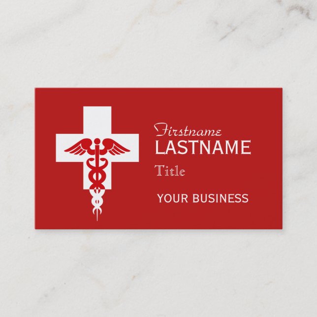 Custom Medical Professional business cards (Front)