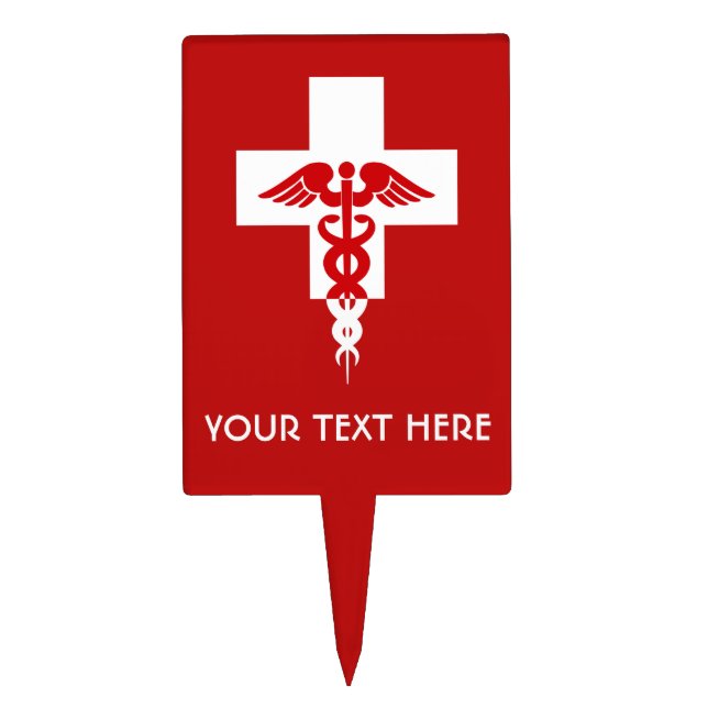 Custom Medical Professional cake topper (Front)