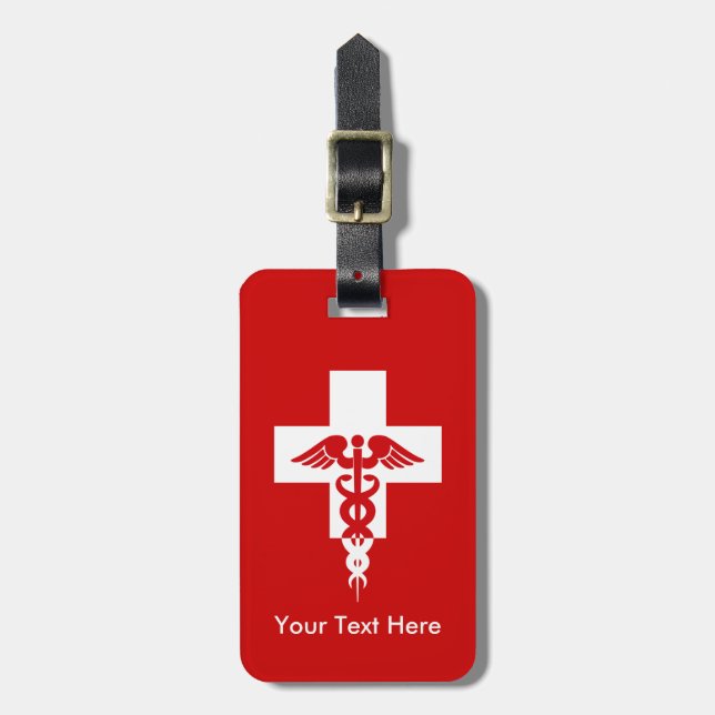 Custom Medical Professional luggage tag (Front Vertical)