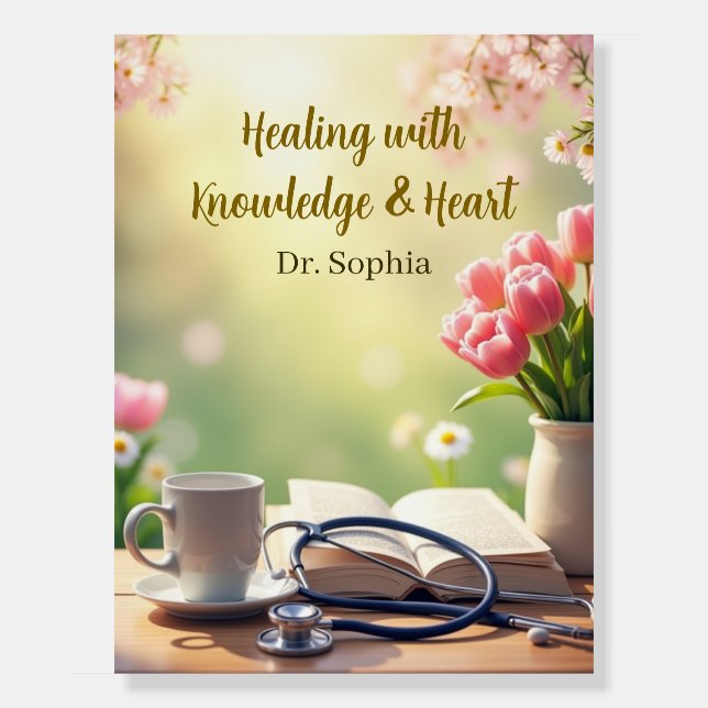 Custom Medical Quote with Personalized Name Foam Board (Front)
