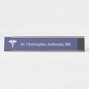 Custom Medical School Doctor Graduation Desk Name Plate