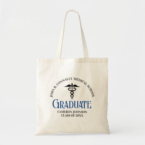 Custom Medical School Graduation Commemorative Tote Bag