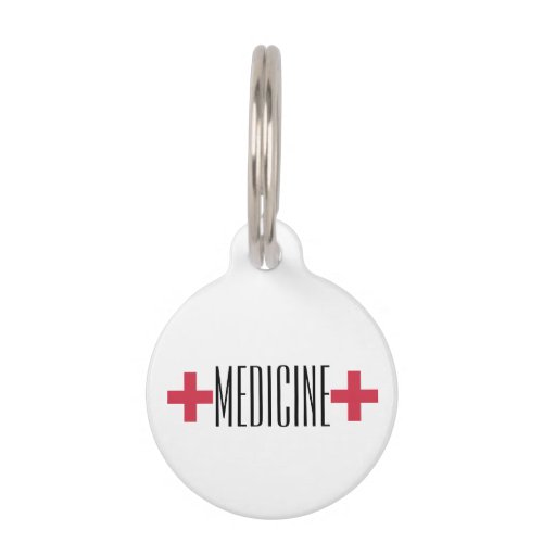 Custom Medicine In case of Emergency Medication Pet Tag