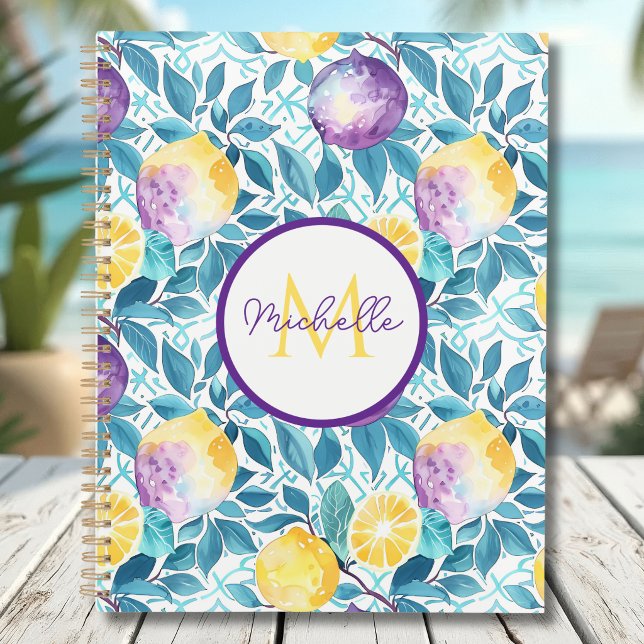 Custom Mediterranean Lemon Pattern Planner (Creator Uploaded)
