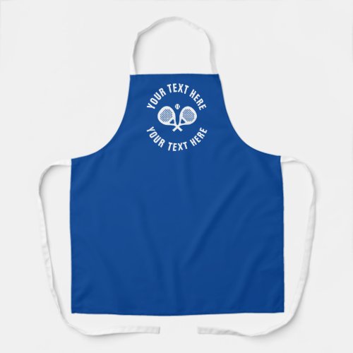 Custom medium BBQ apron for padel tennis player