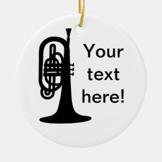 Custom Mellophone Ceramic Ornament