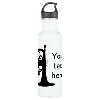 Custom Mellophone Water Bottle by marchingbandstuff at Zazzle