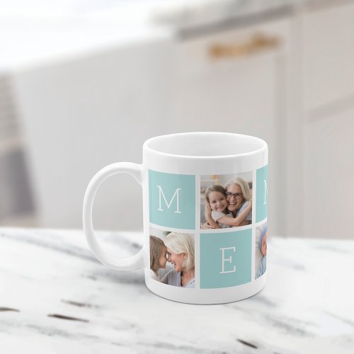 Custom Mema Grandmother 5 Photo Collage Coffee Mug