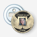 Custom Memorial Angel Wings Add Photo Bottle Opener