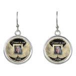 Custom Memorial Angel Wings Add Photo Earrings