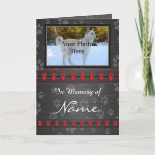 Custom Memorial Announcement - Faithful Companion