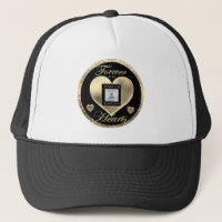 Custom Memorial Forever in Our Hearts Trucker Hat