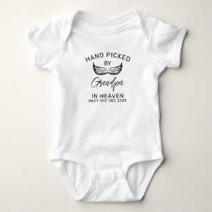 Custom Memorial Handpicked by Grandpa in Heaven Baby Bodysuit