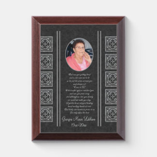 Custom Memorial Keepsakes Award Plaque